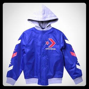**CONVERSE BIG BOYS VARSITY JACKET LARGE (10-12)**